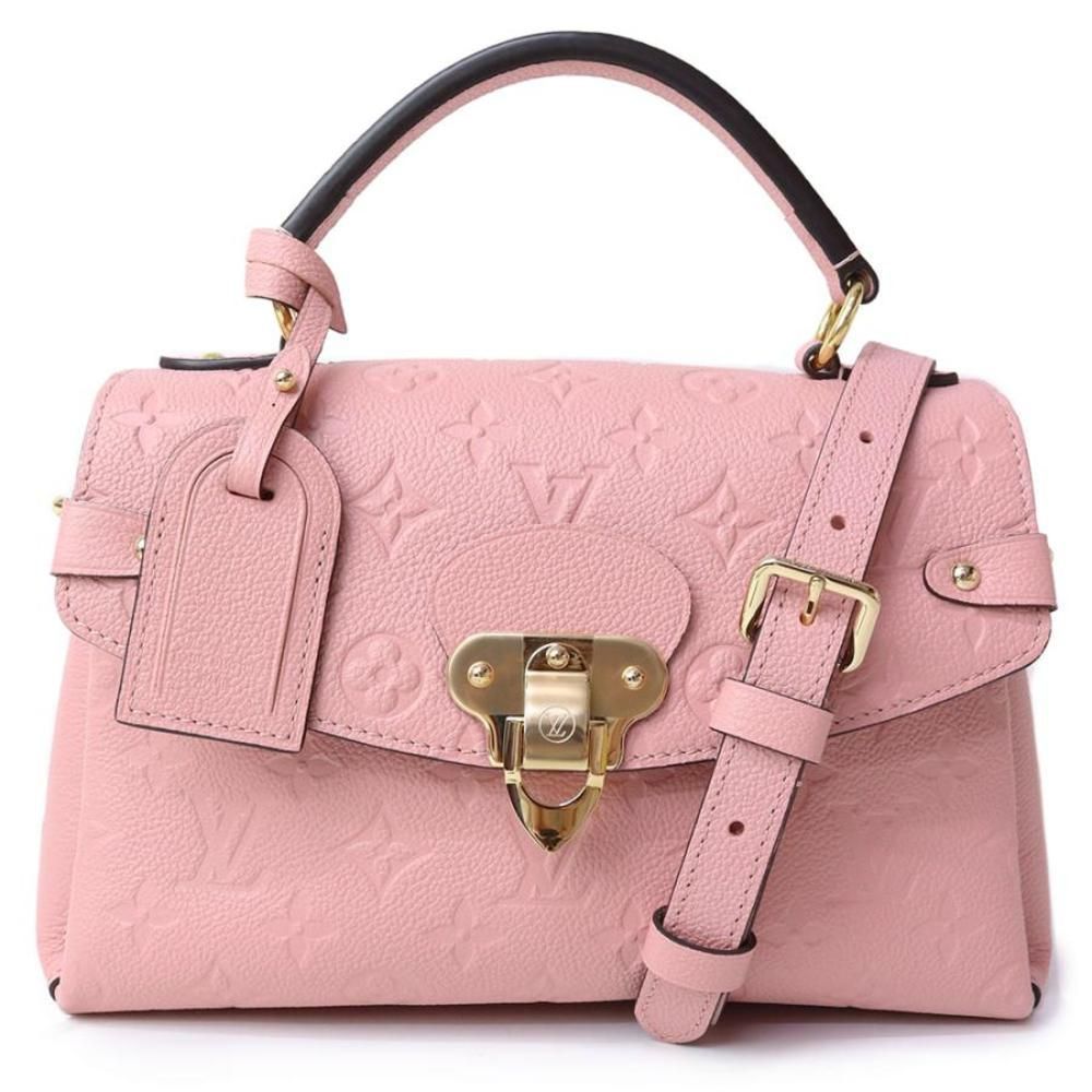 Louis Vuitton Georges BB Shoulder Bag Monogram Implant Leather Rose Poodle Pink